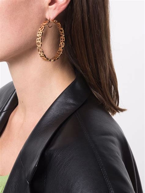 versace design earrings|versace earrings farfetch.